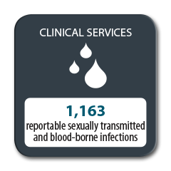 1163 reportable sexually transmitted and blood-borne infections in 2016